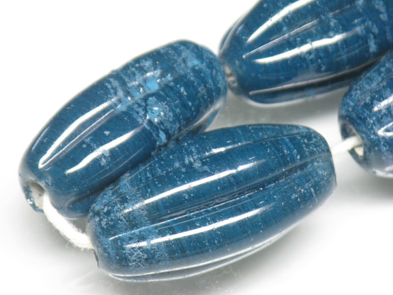 TOKO-BEADS AG099-45N Glass bead(Strand) 14~15mm AG099-45N 大型ナツメ型ビーズ（連） 14~15mm Asian bead & African bead  Handmade,Lampeork,bead,asia,india,ethnic,parts,accessory,beads とんぼ玉,ビーズ,トンボ玉,アジア,インド,エスニック,手作り,パーツ,アクセサリー