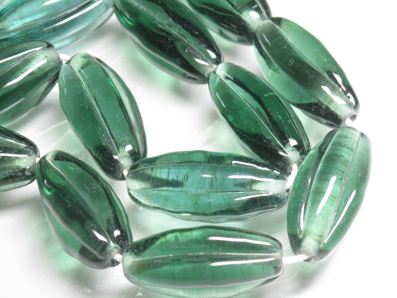 TOKO-BEADS AG099-49N Glass bead(Strand) 14~15mm AG099-49N 大型ナツメ型ビーズ（連） 14~15mm Asian bead & African bead  Handmade,Lampeork,bead,asia,india,ethnic,parts,accessory,beads とんぼ玉,ビーズ,トンボ玉,アジア,インド,エスニック,手作り,パーツ,アクセサリー