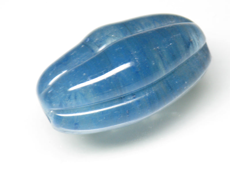 TOKO-BEADS AG099-42S Glass bead 15~16mm AG099-42S 大型ナツメ型ビーズ 15~16mm Asian bead & African bead  Handmade,Lampeork,bead,asia,india,ethnic,parts,accessory,beads とんぼ玉,ビーズ,トンボ玉,アジア,インド,エスニック,手作り,パーツ,アクセサリー