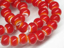 TOKO-BEADS | TOKO-BEADS |AG100-13N ホワイトハートビーズ（連） 8.5mm | TOKO-BEADS |AG100-13N White Heart bead (strand) 8.5mm Asian bead & African bead  Handmade,Lampeork,bead,asia,india,ethnic,parts,accessory,beads とんぼ玉,ビーズ,トンボ玉,アジア,インド,エスニック,手作り,パーツ,アクセサリー