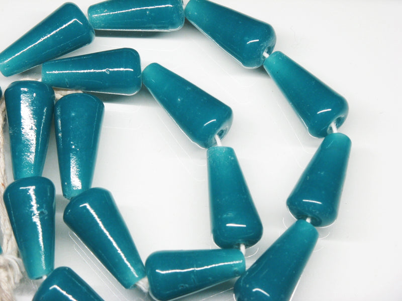 TOKO-BEADS AG101-09N Glass bead (Strand) 11~12.5mm AG101-09N 大粒しずく型ビーズ（連） 11~12.5mm Asian bead & African bead  Handmade,Lampeork,bead,asia,india,ethnic,parts,accessory,beads とんぼ玉,ビーズ,トンボ玉,アジア,インド,エスニック,手作り,パーツ,アクセサリー