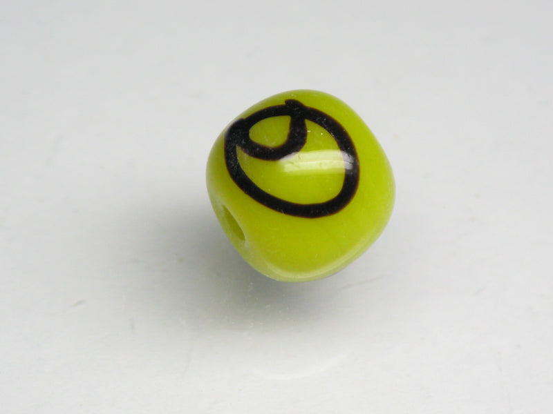 TOKO-BEADS AG102-01S Glass bead 10~11mm AG102-01S リボン模様のとんぼ玉 10~11mm Asian bead & African bead  Handmade,Lampeork,bead,asia,india,ethnic,parts,accessory,beads とんぼ玉,ビーズ,トンボ玉,アジア,インド,エスニック,手作り,パーツ,アクセサリー