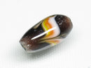 TOKO-BEADS AG103-82 Arrow feather pattern glass bead 8mm AG103-82 矢羽文様とんぼ玉 8mm Asian bead & African bead  Handmade,Lampeork,bead,asia,india,ethnic,parts,accessory,beads とんぼ玉,ビーズ,トンボ玉,アジア,インド,エスニック,手作り,パーツ,アクセサリー