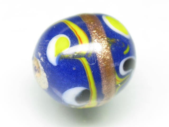 TOKO-BEADS AG104-02 Jawa Premium Glass bead 13mm AG104-02 ジャワ・プレミアムビーズ 13mm Asian bead & African bead  Handmade,Lampeork,bead,asia,india,ethnic,parts,accessory,beads とんぼ玉,ビーズ,トンボ玉,アジア,インド,エスニック,手作り,パーツ,アクセサリー