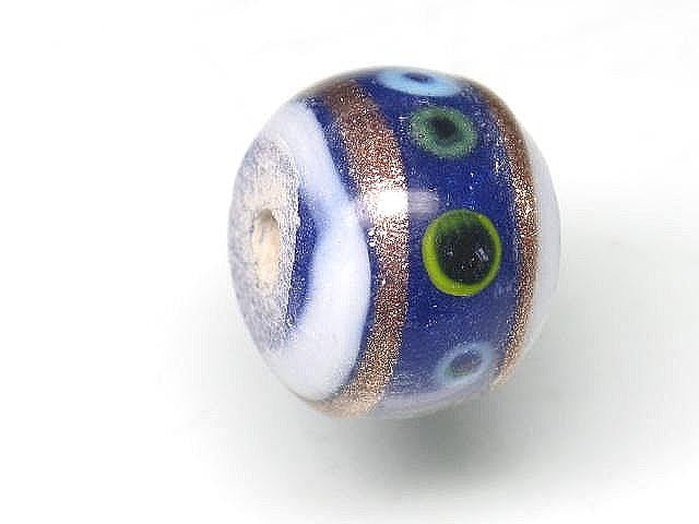 TOKO-BEADS AG104-04 Jawa Premium Glass bead 11mm AG104-04 ジャワ・プレミアムビーズ 11mm Asian bead & African bead  Handmade,Lampeork,bead,asia,india,ethnic,parts,accessory,beads とんぼ玉,ビーズ,トンボ玉,アジア,インド,エスニック,手作り,パーツ,アクセサリー