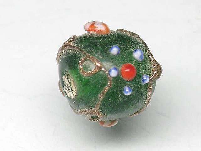 TOKO-BEADS AG104-06 Jawa Premium Glass bead 12mm AG104-06 ジャワ・プレミアムビーズ 12mm Asian bead & African bead  Handmade,Lampeork,bead,asia,india,ethnic,parts,accessory,beads とんぼ玉,ビーズ,トンボ玉,アジア,インド,エスニック,手作り,パーツ,アクセサリー