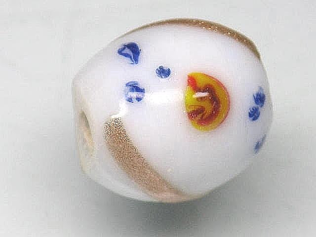 TOKO-BEADS AG104-10 Jawa Premium Glass bead 13mm AG104-10 ジャワ・プレミアムビーズ 13mm Asian bead & African bead  Handmade,Lampeork,bead,asia,india,ethnic,parts,accessory,beads とんぼ玉,ビーズ,トンボ玉,アジア,インド,エスニック,手作り,パーツ,アクセサリー