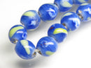 TOKO-BEADS AG105-08N Glass bead (strand) 7.5~8mm AG105-08N とんぼ玉（連） 7.5~8mm Asian bead & African bead  Handmade,Lampeork,bead,asia,india,ethnic,parts,accessory,beads とんぼ玉,ビーズ,トンボ玉,アジア,インド,エスニック,手作り,パーツ,アクセサリー