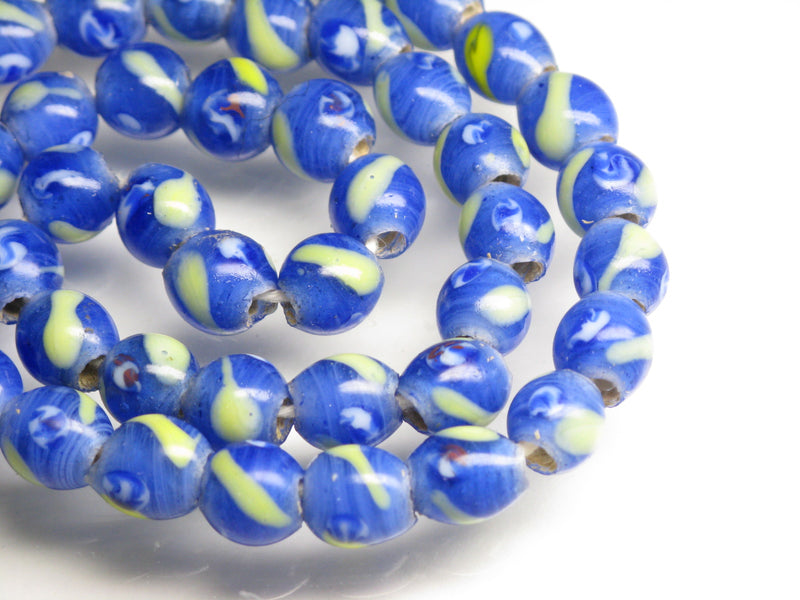 とんぼ玉 TOKO-BEADS |AG998-35 花柄とんぼ玉 20mm