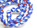 TOKO-BEADS AG105-10N Glass bead (strand) 8~10mm AG105-10N とんぼ玉（連） 8~10mm Asian bead & African bead  Handmade,Lampeork,bead,asia,india,ethnic,parts,accessory,beads とんぼ玉,ビーズ,トンボ玉,アジア,インド,エスニック,手作り,パーツ,アクセサリー