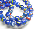 TOKO-BEADS AG105-11N Glass bead (strand) 9~10.5mm AG105-11N とんぼ玉（連） 9~10.5mm Asian bead & African bead  Handmade,Lampeork,bead,asia,india,ethnic,parts,accessory,beads とんぼ玉,ビーズ,トンボ玉,アジア,インド,エスニック,手作り,パーツ,アクセサリー