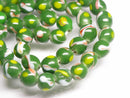 TOKO-BEADS AG105-14N Glass bead (strand) 8~9mm AG105-14N とんぼ玉（連） 8~9mm Asian bead & African bead  Handmade,Lampeork,bead,asia,india,ethnic,parts,accessory,beads とんぼ玉,ビーズ,トンボ玉,アジア,インド,エスニック,手作り,パーツ,アクセサリー