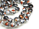 TOKO-BEADS AG106-01N Glass bead (strand) 8~10mm AG106-01N とんぼ玉（連/在庫限り） 8~10mm Asian bead & African bead  Handmade,Lampeork,bead,asia,india,ethnic,parts,accessory,beads とんぼ玉,ビーズ,トンボ玉,アジア,インド,エスニック,手作り,パーツ,アクセサリー