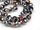 TOKO-BEADS AG106-02N Glass bead (strand) 9~11mm AG106-02N とんぼ玉（連/在庫限り） 9~11mm Asian bead & African bead  Handmade,Lampeork,bead,asia,india,ethnic,parts,accessory,beads とんぼ玉,ビーズ,トンボ玉,アジア,インド,エスニック,手作り,パーツ,アクセサリー
