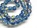 TOKO-BEADS AG106-03N Glass bead (strand) 8~8.5mm AG106-03N とんぼ玉（連/在庫限り） 8~8.5mm Asian bead & African bead  Handmade,Lampeork,bead,asia,india,ethnic,parts,accessory,beads とんぼ玉,ビーズ,トンボ玉,アジア,インド,エスニック,手作り,パーツ,アクセサリー