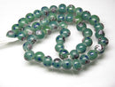 TOKO-BEADS AG106-06N Glass bead (strand) 9~10mm AG106-06N とんぼ玉（連/在庫限り） 9~10mm Asian bead & African bead  Handmade,Lampeork,bead,asia,india,ethnic,parts,accessory,beads とんぼ玉,ビーズ,トンボ玉,アジア,インド,エスニック,手作り,パーツ,アクセサリー