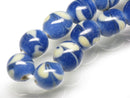 TOKO-BEADS AG106-09N Glass bead (strand) 7.5~8mm AG106-09N とんぼ玉（連/在庫限り） 7.5~8mm Asian bead & African bead  Handmade,Lampeork,bead,asia,india,ethnic,parts,accessory,beads とんぼ玉,ビーズ,トンボ玉,アジア,インド,エスニック,手作り,パーツ,アクセサリー