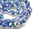 TOKO-BEADS AG106-09N Glass bead (strand) 7.5~8mm AG106-09N とんぼ玉（連/在庫限り） 7.5~8mm Asian bead & African bead  Handmade,Lampeork,bead,asia,india,ethnic,parts,accessory,beads とんぼ玉,ビーズ,トンボ玉,アジア,インド,エスニック,手作り,パーツ,アクセサリー