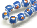 TOKO-BEADS AG106-11N Glass bead (strand) 9~10mm AG106-11N とんぼ玉（連/在庫限り） 9~10mm Asian bead & African bead  Handmade,Lampeork,bead,asia,india,ethnic,parts,accessory,beads とんぼ玉,ビーズ,トンボ玉,アジア,インド,エスニック,手作り,パーツ,アクセサリー