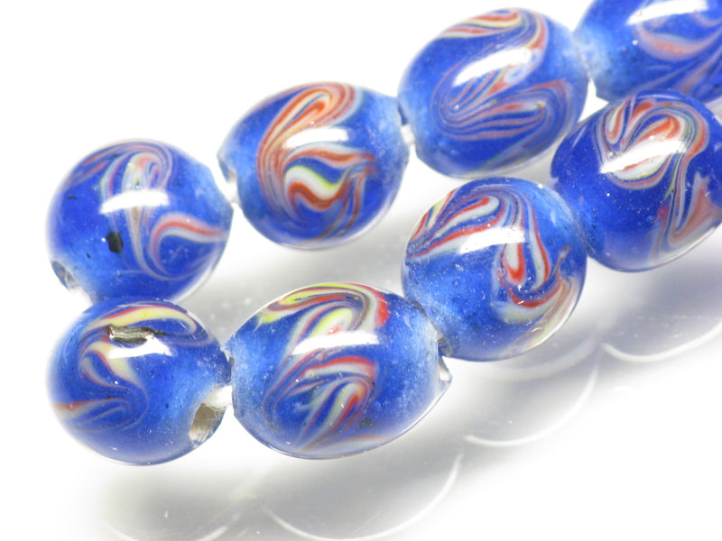 TOKO-BEADS AG106-15N Glass bead (strand) 8~9mm AG106-15N とんぼ玉（連/在庫限り） 8~9mm Asian bead & African bead  Handmade,Lampeork,bead,asia,india,ethnic,parts,accessory,beads とんぼ玉,ビーズ,トンボ玉,アジア,インド,エスニック,手作り,パーツ,アクセサリー