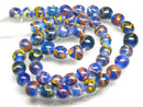 TOKO-BEADS AG106-16N Glass bead (strand) 8~9.5mm AG106-16N とんぼ玉（連/在庫限り） 8~9.5mm Asian bead & African bead  Handmade,Lampeork,bead,asia,india,ethnic,parts,accessory,beads とんぼ玉,ビーズ,トンボ玉,アジア,インド,エスニック,手作り,パーツ,アクセサリー