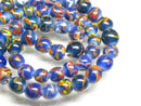 TOKO-BEADS AG106-16N Glass bead (strand) 8~9.5mm AG106-16N とんぼ玉（連/在庫限り） 8~9.5mm Asian bead & African bead  Handmade,Lampeork,bead,asia,india,ethnic,parts,accessory,beads とんぼ玉,ビーズ,トンボ玉,アジア,インド,エスニック,手作り,パーツ,アクセサリー