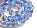 TOKO-BEADS AG106-19N Glass bead (strand) 8~8.5mm AG106-19N とんぼ玉（連/在庫限り） 8~8.5mm Asian bead & African bead  Handmade,Lampeork,bead,asia,india,ethnic,parts,accessory,beads とんぼ玉,ビーズ,トンボ玉,アジア,インド,エスニック,手作り,パーツ,アクセサリー