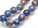 TOKO-BEADS AG106-21N Glass bead (strand) 9.5~10mm AG106-21N とんぼ玉（連/在庫限り） 9.5~10mm Asian bead & African bead  Handmade,Lampeork,bead,asia,india,ethnic,parts,accessory,beads とんぼ玉,ビーズ,トンボ玉,アジア,インド,エスニック,手作り,パーツ,アクセサリー