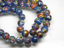 TOKO-BEADS AG106-21N Glass bead (strand) 9.5~10mm AG106-21N とんぼ玉（連/在庫限り） 9.5~10mm Asian bead & African bead  Handmade,Lampeork,bead,asia,india,ethnic,parts,accessory,beads とんぼ玉,ビーズ,トンボ玉,アジア,インド,エスニック,手作り,パーツ,アクセサリー