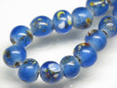 TOKO-BEADS AG106-23N Glass bead (strand) 8~8.5mm AG106-23N とんぼ玉（連/在庫限り） 8~8.5mm Asian bead & African bead  Handmade,Lampeork,bead,asia,india,ethnic,parts,accessory,beads とんぼ玉,ビーズ,トンボ玉,アジア,インド,エスニック,手作り,パーツ,アクセサリー