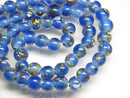 TOKO-BEADS AG106-23N Glass bead (strand) 8~8.5mm AG106-23N とんぼ玉（連/在庫限り） 8~8.5mm Asian bead & African bead  Handmade,Lampeork,bead,asia,india,ethnic,parts,accessory,beads とんぼ玉,ビーズ,トンボ玉,アジア,インド,エスニック,手作り,パーツ,アクセサリー