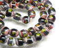 TOKO-BEADS AG106-25N Glass bead (strand) 7~8.5mm AG106-25N とんぼ玉（連/在庫限り） 7~8.5mm Asian bead & African bead  Handmade,Lampeork,bead,asia,india,ethnic,parts,accessory,beads とんぼ玉,ビーズ,トンボ玉,アジア,インド,エスニック,手作り,パーツ,アクセサリー
