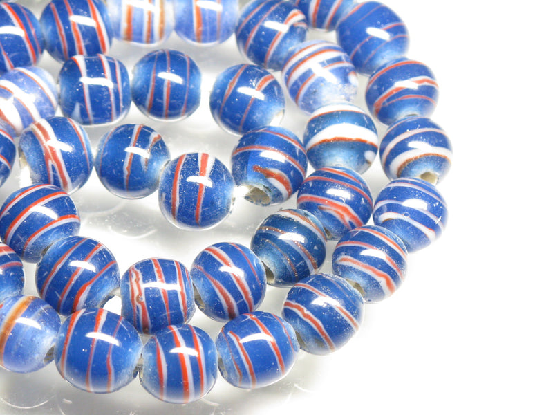 TOKO-BEADS AG106-26N Glass bead (strand) 9~9.5mm AG106-26N とんぼ玉（連/在庫限り） 9~9.5mm Asian bead & African bead  Handmade,Lampeork,bead,asia,india,ethnic,parts,accessory,beads とんぼ玉,ビーズ,トンボ玉,アジア,インド,エスニック,手作り,パーツ,アクセサリー