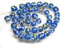 TOKO-BEADS AG106-27N Glass bead (strand) 9.5~10.5mm AG106-27N とんぼ玉（連/在庫限り） 9.5~10.5mm Asian bead & African bead  Handmade,Lampeork,bead,asia,india,ethnic,parts,accessory,beads とんぼ玉,ビーズ,トンボ玉,アジア,インド,エスニック,手作り,パーツ,アクセサリー