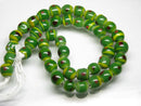 TOKO-BEADS AG106-28N Glass bead (strand) 9~10mm AG106-28N とんぼ玉（連/在庫限り） 9~10mm Asian bead & African bead  Handmade,Lampeork,bead,asia,india,ethnic,parts,accessory,beads とんぼ玉,ビーズ,トンボ玉,アジア,インド,エスニック,手作り,パーツ,アクセサリー