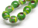 TOKO-BEADS AG106-28N Glass bead (strand) 9~10mm AG106-28N とんぼ玉（連/在庫限り） 9~10mm Asian bead & African bead  Handmade,Lampeork,bead,asia,india,ethnic,parts,accessory,beads とんぼ玉,ビーズ,トンボ玉,アジア,インド,エスニック,手作り,パーツ,アクセサリー