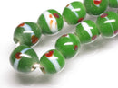 TOKO-BEADS AG106-34N Glass bead (strand) 8.5~10mm AG106-34N とんぼ玉（連/在庫限り） 8.5~10mm Asian bead & African bead  Handmade,Lampeork,bead,asia,india,ethnic,parts,accessory,beads とんぼ玉,ビーズ,トンボ玉,アジア,インド,エスニック,手作り,パーツ,アクセサリー