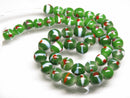 TOKO-BEADS AG106-35N Glass bead (strand) 8~10mm AG106-35N とんぼ玉（連/在庫限り） 8~10mm Asian bead & African bead  Handmade,Lampeork,bead,asia,india,ethnic,parts,accessory,beads とんぼ玉,ビーズ,トンボ玉,アジア,インド,エスニック,手作り,パーツ,アクセサリー