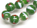 TOKO-BEADS AG106-35N Glass bead (strand) 8~10mm AG106-35N とんぼ玉（連/在庫限り） 8~10mm Asian bead & African bead  Handmade,Lampeork,bead,asia,india,ethnic,parts,accessory,beads とんぼ玉,ビーズ,トンボ玉,アジア,インド,エスニック,手作り,パーツ,アクセサリー