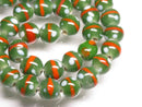 TOKO-BEADS AG106-37N Glass bead (strand) 9.5~10.5mm AG106-37N とんぼ玉（連/在庫限り） 9.5~10.5mm Asian bead & African bead  Handmade,Lampeork,bead,asia,india,ethnic,parts,accessory,beads とんぼ玉,ビーズ,トンボ玉,アジア,インド,エスニック,手作り,パーツ,アクセサリー