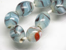 TOKO-BEADS AG106-38N Glass bead (strand) 8.5~10mm AG106-38N とんぼ玉（連/在庫限り） 8.5~10mm Asian bead & African bead  Handmade,Lampeork,bead,asia,india,ethnic,parts,accessory,beads とんぼ玉,ビーズ,トンボ玉,アジア,インド,エスニック,手作り,パーツ,アクセサリー