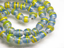TOKO-BEADS AG106-41N Glass bead (strand) 7~7.5mm AG106-41N とんぼ玉（連/在庫限り） 7~7.5mm Asian bead & African bead  Handmade,Lampeork,bead,asia,india,ethnic,parts,accessory,beads とんぼ玉,ビーズ,トンボ玉,アジア,インド,エスニック,手作り,パーツ,アクセサリー