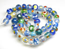 TOKO-BEADS AG107-01P Glass bead (50pcs. Pack) 7~10mm AG107-01P とんぼ玉（50個パック/在庫限り） 7~10mm Asian bead & African bead  Handmade,Lampeork,bead,asia,india,ethnic,parts,accessory,beads とんぼ玉,ビーズ,トンボ玉,アジア,インド,エスニック,手作り,パーツ,アクセサリー