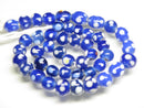 TOKO-BEADS AG107-12N Glass bead (strand) 8~11mm AG107-12N とんぼ玉（連/在庫限り） 8~11mm Asian bead & African bead  Handmade,Lampeork,bead,asia,india,ethnic,parts,accessory,beads とんぼ玉,ビーズ,トンボ玉,アジア,インド,エスニック,手作り,パーツ,アクセサリー