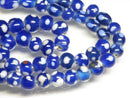 TOKO-BEADS AG107-13N Glass bead (strand) 8~11mm AG107-13N とんぼ玉（連/在庫限り） 8~11mm Asian bead & African bead  Handmade,Lampeork,bead,asia,india,ethnic,parts,accessory,beads とんぼ玉,ビーズ,トンボ玉,アジア,インド,エスニック,手作り,パーツ,アクセサリー