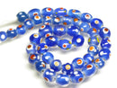 TOKO-BEADS AG107-15N Glass bead (strand) 8~11mm AG107-15N とんぼ玉（連/在庫限り） 8~11mm Asian bead & African bead  Handmade,Lampeork,bead,asia,india,ethnic,parts,accessory,beads とんぼ玉,ビーズ,トンボ玉,アジア,インド,エスニック,手作り,パーツ,アクセサリー