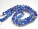 TOKO-BEADS AG107-18N Glass bead (strand) 8~11mm AG107-18N とんぼ玉（連/在庫限り） 8~11mm Asian bead & African bead  Handmade,Lampeork,bead,asia,india,ethnic,parts,accessory,beads とんぼ玉,ビーズ,トンボ玉,アジア,インド,エスニック,手作り,パーツ,アクセサリー