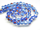 TOKO-BEADS AG107-20N Glass bead (strand) 8~11mm AG107-20N とんぼ玉（連/在庫限り） 8~11mm Asian bead & African bead  Handmade,Lampeork,bead,asia,india,ethnic,parts,accessory,beads とんぼ玉,ビーズ,トンボ玉,アジア,インド,エスニック,手作り,パーツ,アクセサリー