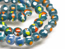 TOKO-BEADS AG107-22N Glass bead (strand) 8~11mm AG107-22N とんぼ玉（連/在庫限り） 8~11mm Asian bead & African bead  Handmade,Lampeork,bead,asia,india,ethnic,parts,accessory,beads とんぼ玉,ビーズ,トンボ玉,アジア,インド,エスニック,手作り,パーツ,アクセサリー