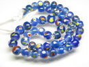 TOKO-BEADS AG107-25N Glass bead (strand) 8~11mm AG107-25N とんぼ玉（連/在庫限り） 8~11mm Asian bead & African bead  Handmade,Lampeork,bead,asia,india,ethnic,parts,accessory,beads とんぼ玉,ビーズ,トンボ玉,アジア,インド,エスニック,手作り,パーツ,アクセサリー